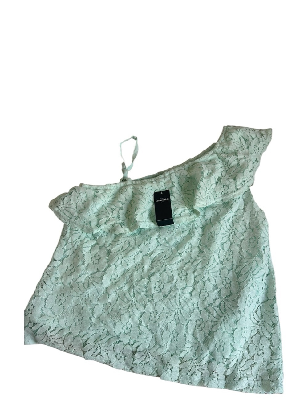 Abercrombie Kids Light Green Lace top size 15/16